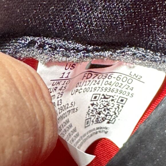 Nike Alpha Menace 4 Elite Football Cleats FD7036-600 Men’s Size 11 Red Black - Picture 9 of 9